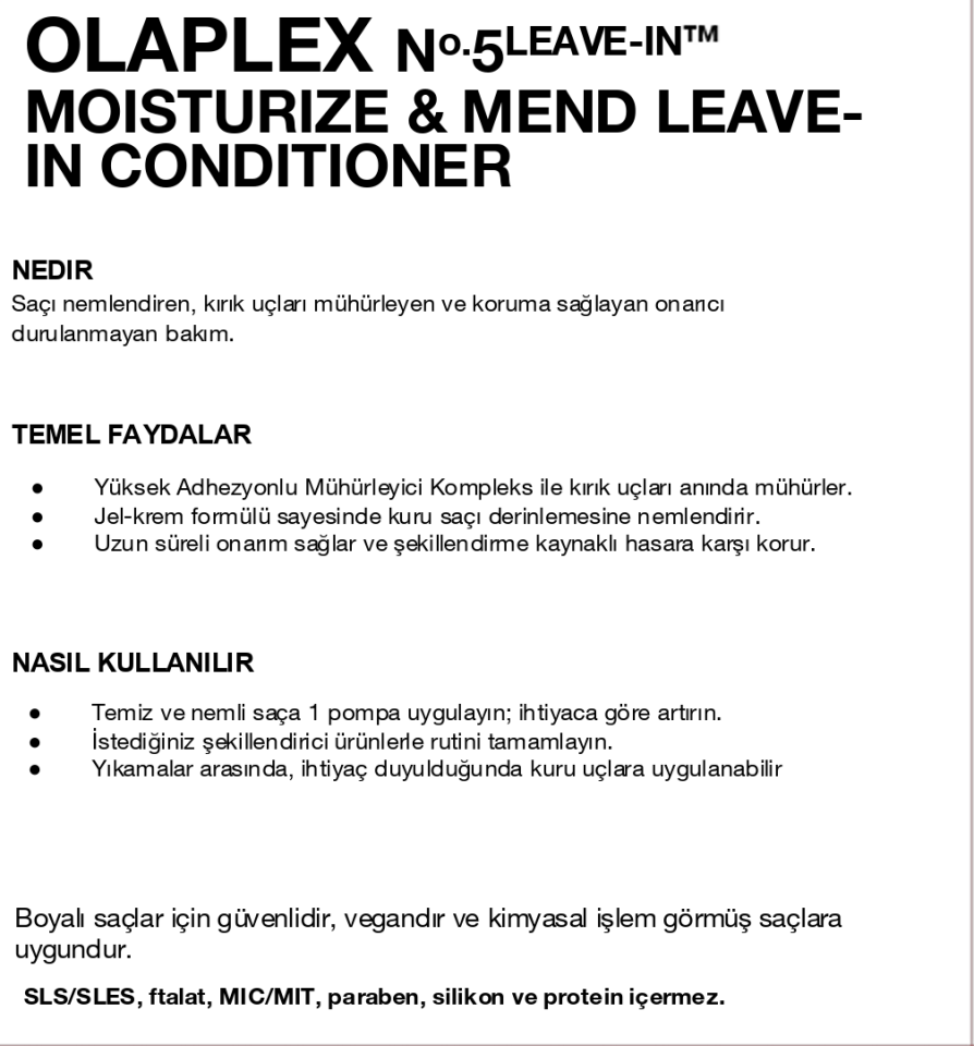 OLAPLEX No.5 Leave-In Moisturize & Mend Leave-In Conditioner