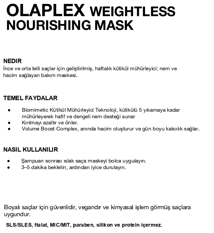 OLAPLEX Weightless Nourishing Mask
