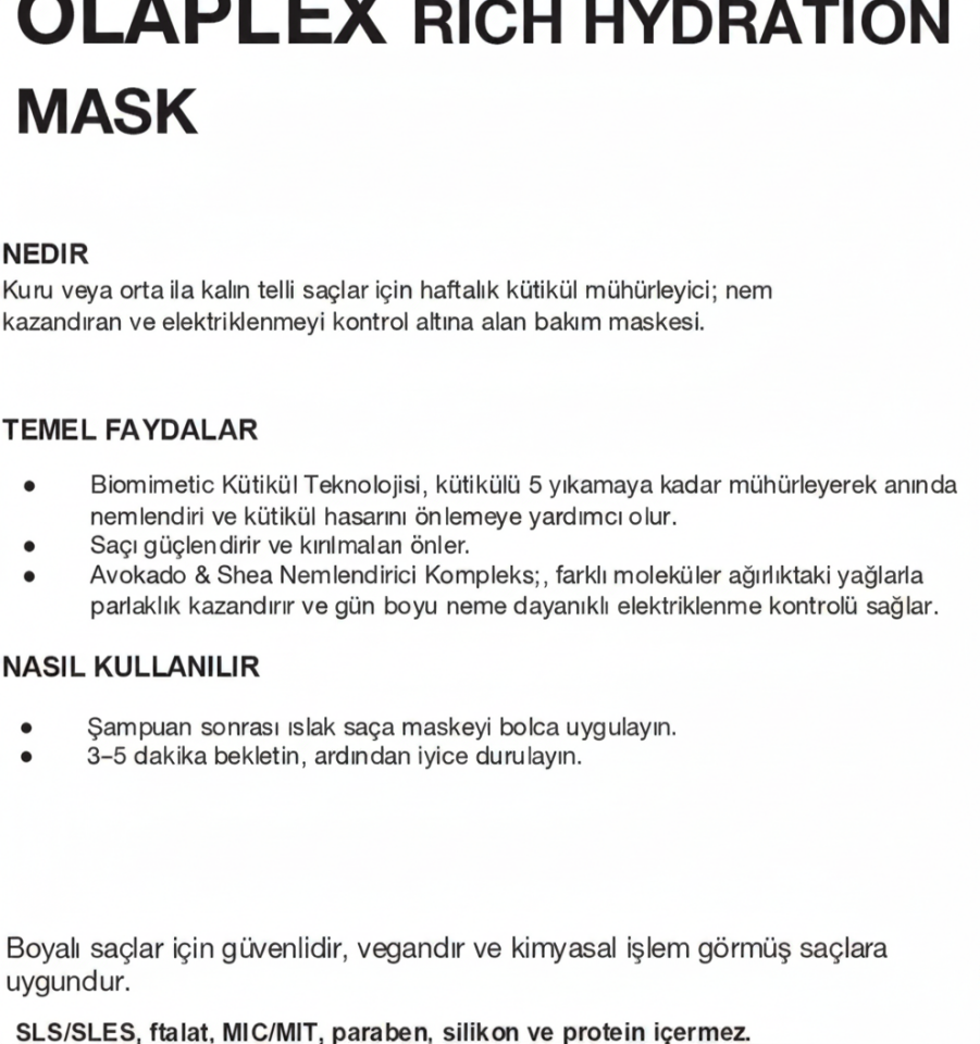 OLAPLEX Rich Hydration Mask