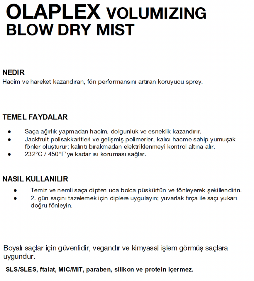 OLAPLEX VOLUMIZING BLOW DRY MIST