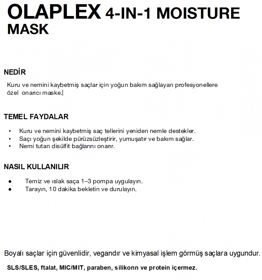 OLAPLEX 4-IN-1 MOISTURE MASK