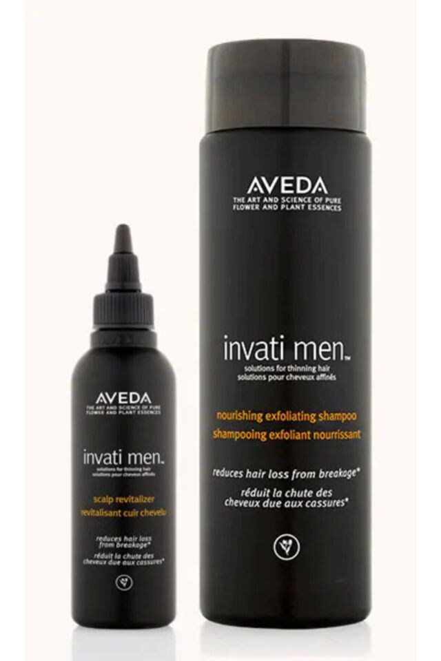 Invati Men Exfoliating Şampuan & Scalp Revitalizer Güçlendirici Saç Bakım Seti 153000000029
